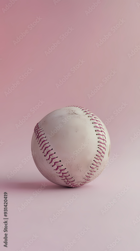 Baseball on a minimalist background Baseball on a minimalist background