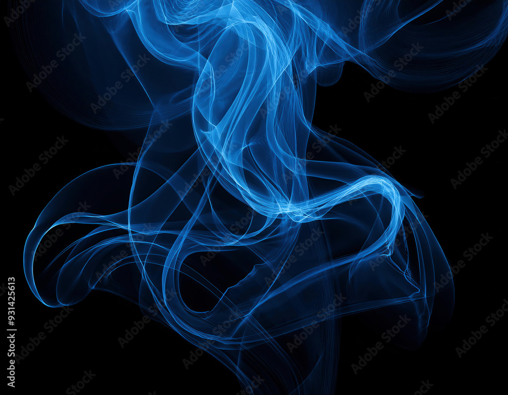 blue smoke abstract background close up with some soft smooth lines in it blue smoke abstract background close up with some soft smooth lines in it