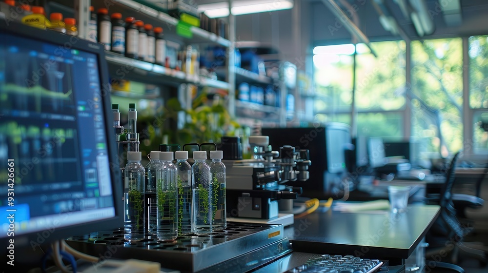 Synthetic biology lab creating new organisms, Synthetic biology lab creating new organisms,