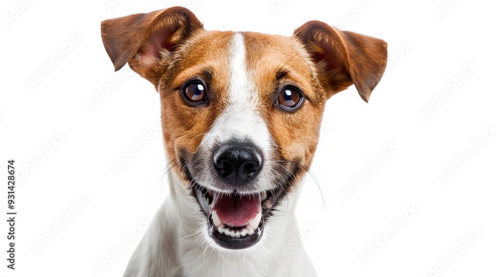 Funny dog isolated on white. Funny dog isolated on white.