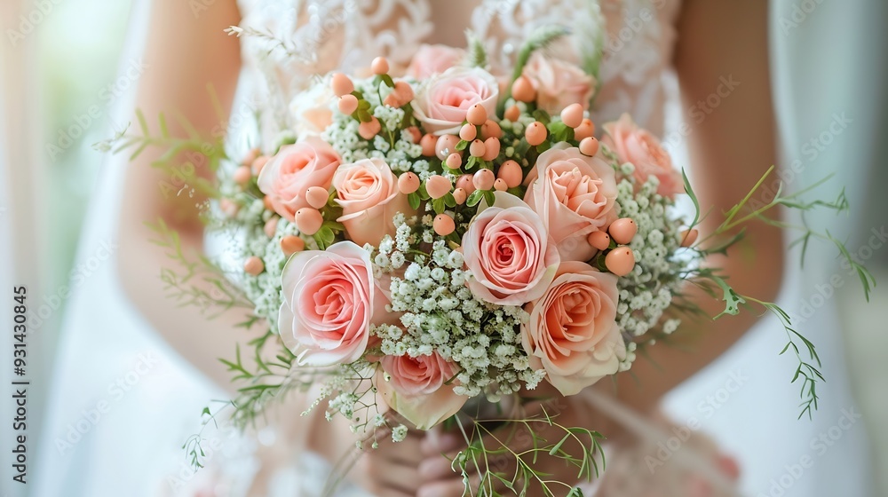 wedding decoration flowers beautiful bride : Generative AI wedding decoration flowers beautiful bride : Generative AI