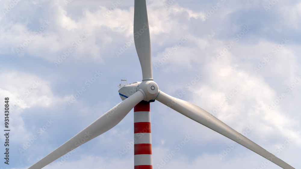 wind turbine in the foreground in the medio campidano wind farm in southern sardinia wind turbine in the foreground in the medio campidano wind farm in southern sardinia