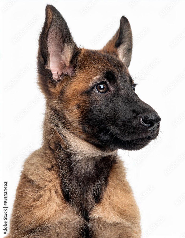 ベルジアン・シェパード・ドッグ・マリノアの子犬のポートレート(Belgian Shepherd Dog Malinois puppy portrait on white background)
ベルジアン・シェパード・ドッグ・マリノアの子犬のポートレート(Belgian Shepherd Dog Malinois puppy portrait on white background)