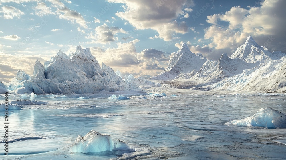 custom made wallpaper toronto digitalImpactful climate crisis visualized through melting glaciers barren landscapes and severe weather events highlighting urgent need for climate action