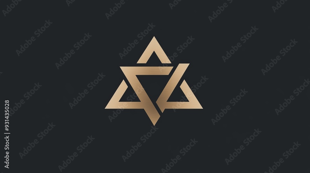 A professional logo for a consulting firm, with a strong geometric symbol and classic font A professional logo for a consulting firm, with a strong geometric symbol and classic font