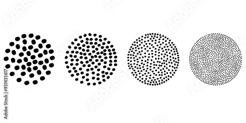 Cartoon roasted coffee beans pictogram. Coffee bean grind, size chart grains. For mug or cup. For coffee percolator. Coarse, medium or fine progress bar, loading. Manual coffee grinder.