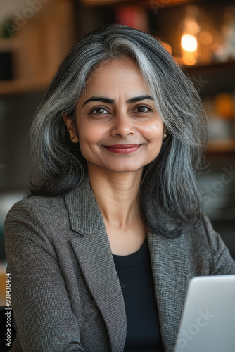 Free Download Smiling mature business woman hr holding cv document at job interview. Happy mid aged professional banking manager or lawyer consulting - GFXLoad