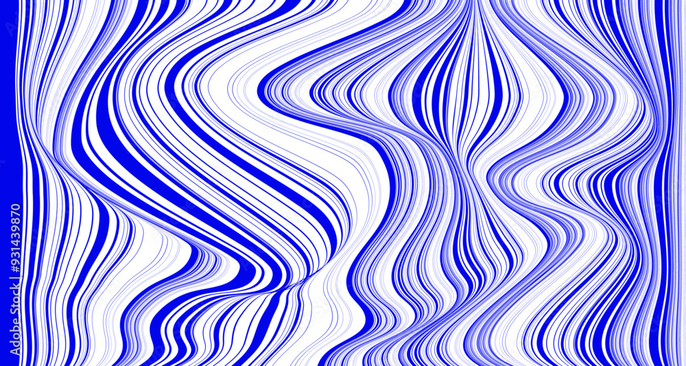 Obraz premium Abstract fluid and wave background in blue color