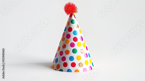 party hat in white background