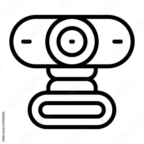 Webcam Vector Line Icon