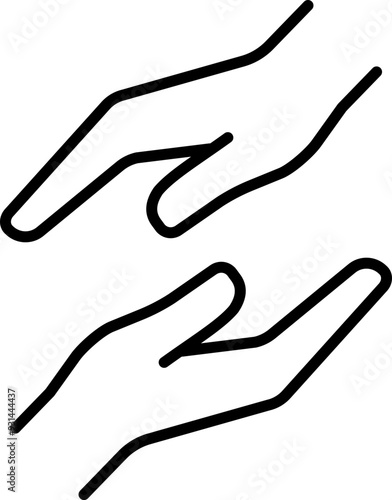 Charity linear icon. Linear style.