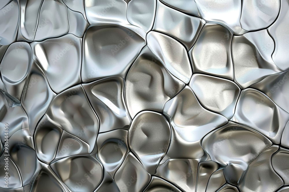 Generative ai on theme of beautiful texture metal creasy foil, design natural abstract background Generative ai on theme of beautiful texture metal creasy foil, design natural abstract background