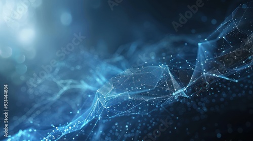 Abstract Blue Network