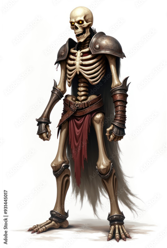 Skeletal Warrior in Dark Fantasy , dark fantasy aesthetic, high-detail illustration, epic fantasy artwork, character concept art, rich color palette, dark and gritty style. Skeletal Warrior in Dark Fantasy , dark fantasy aesthetic, high-detail illustration, epic fantasy artwork, character concept art, rich color palette, dark and gritty style.