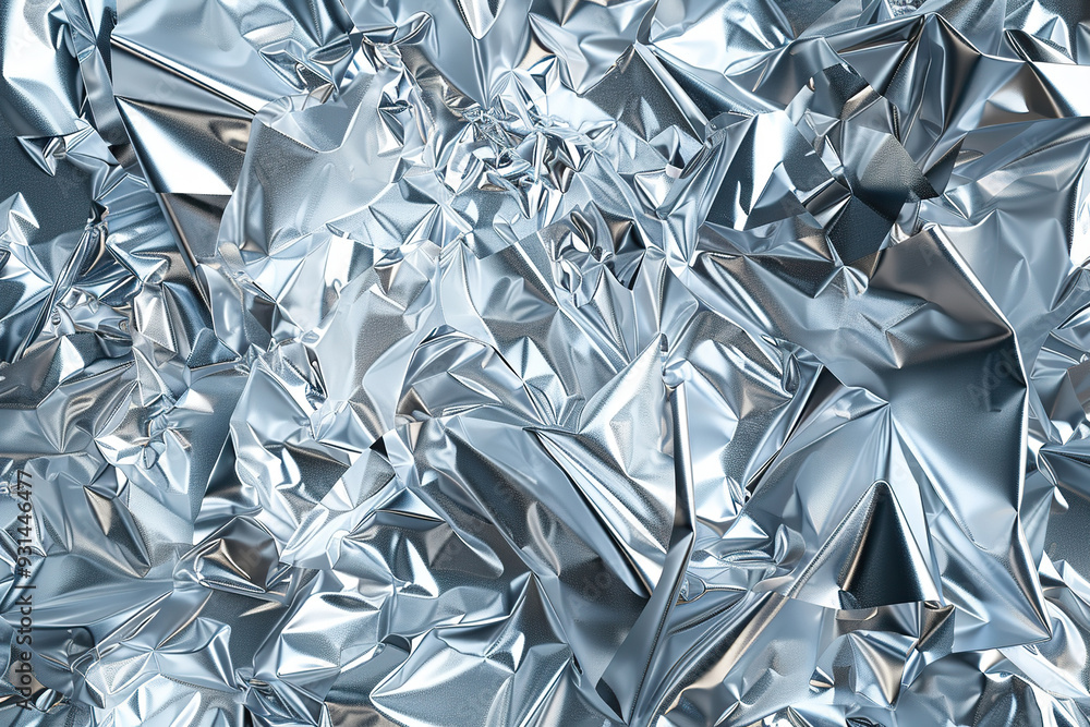 Generative ai on theme of beautiful texture metal creasy foil, design natural abstract background Generative ai on theme of beautiful texture metal creasy foil, design natural abstract background