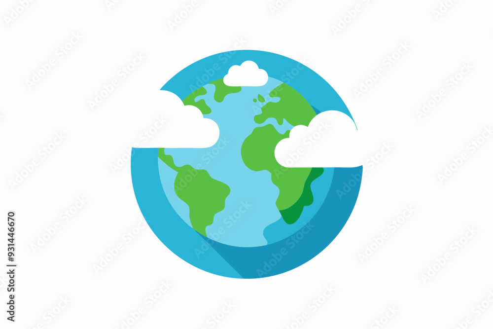 Naklejka premium Photo World Ozone Day concept with Healthy Earth