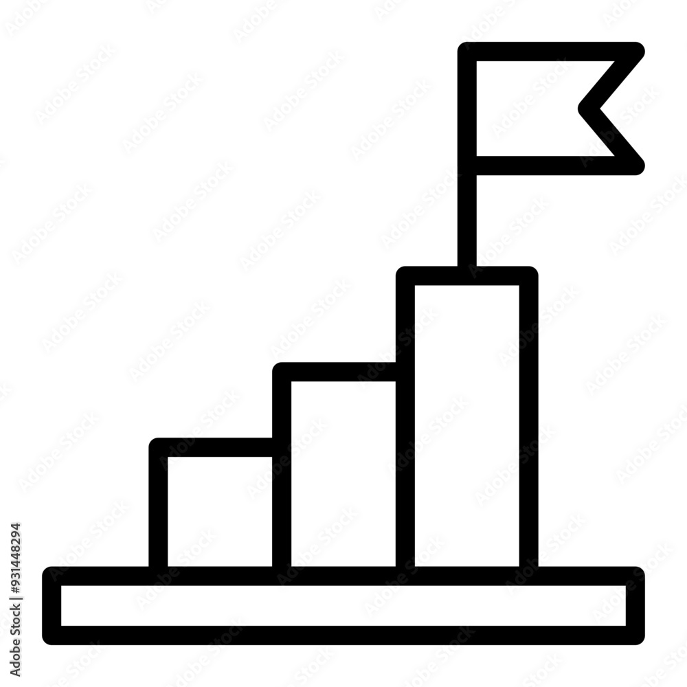 Goal Vector Line Icon Goal Vector Line Icon