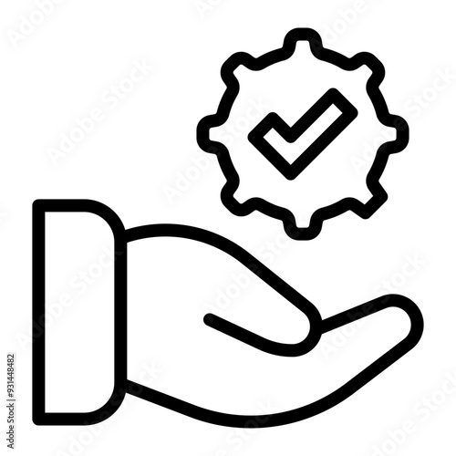 Responsibility Vector Line Icon