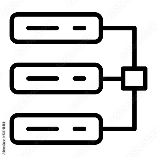 Backlog Vector Line Icon