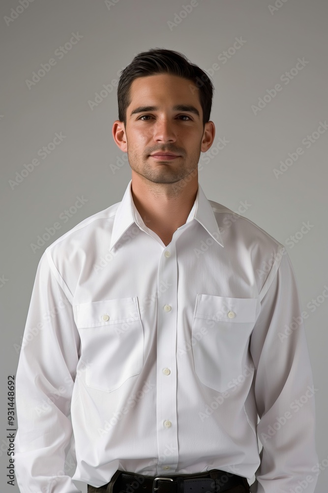 Managerial portrait of a confident Caucasian man in an office setting. Managerial portrait of a confident Caucasian man in an office setting.