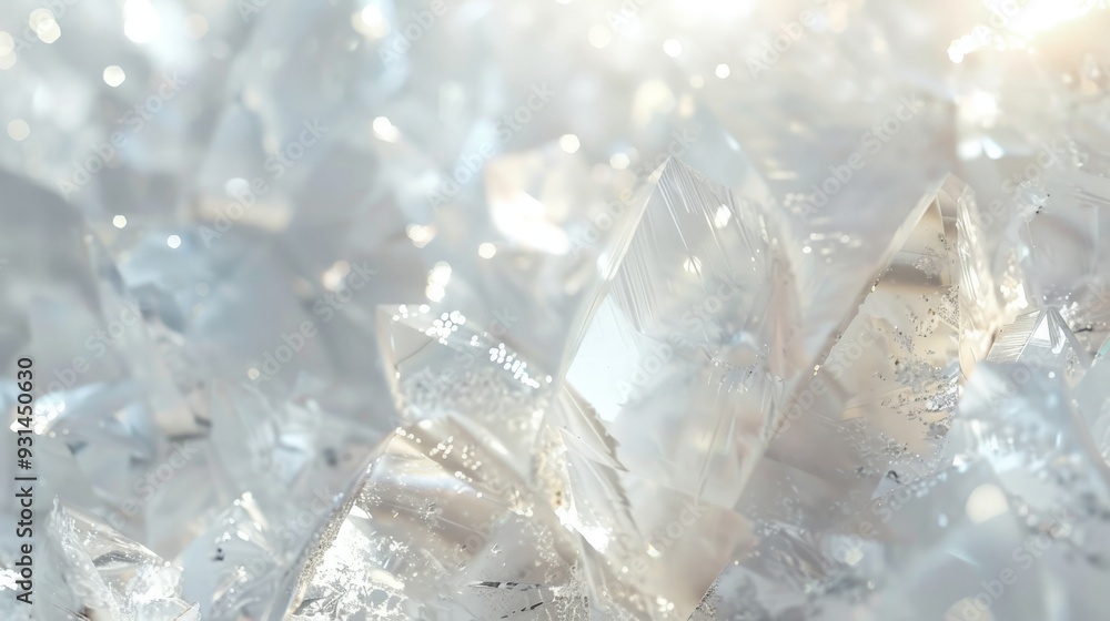 Crystalline Sparkle: A Macro View of Icy Beauty. Crystalline Sparkle: A Macro View of Icy Beauty.