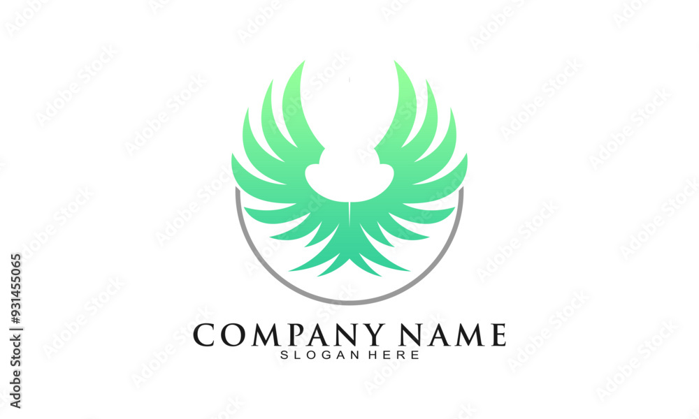 Eagle wings logo design vector Eagle wings logo design vector
