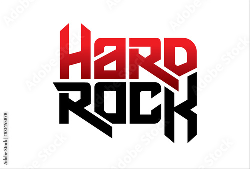 hard rock typography design vector, for t-shirt, poster and other uses