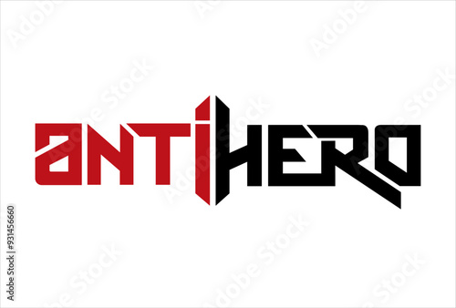 Tablou pe pânză antihero typography logo icon design vector
