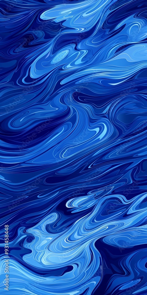 Fluid blue watercolor swirls create a textured wave pattern, forming a decorative wallpaper backdrop. Fluid blue watercolor swirls create a textured wave pattern, forming a decorative wallpaper backdrop.