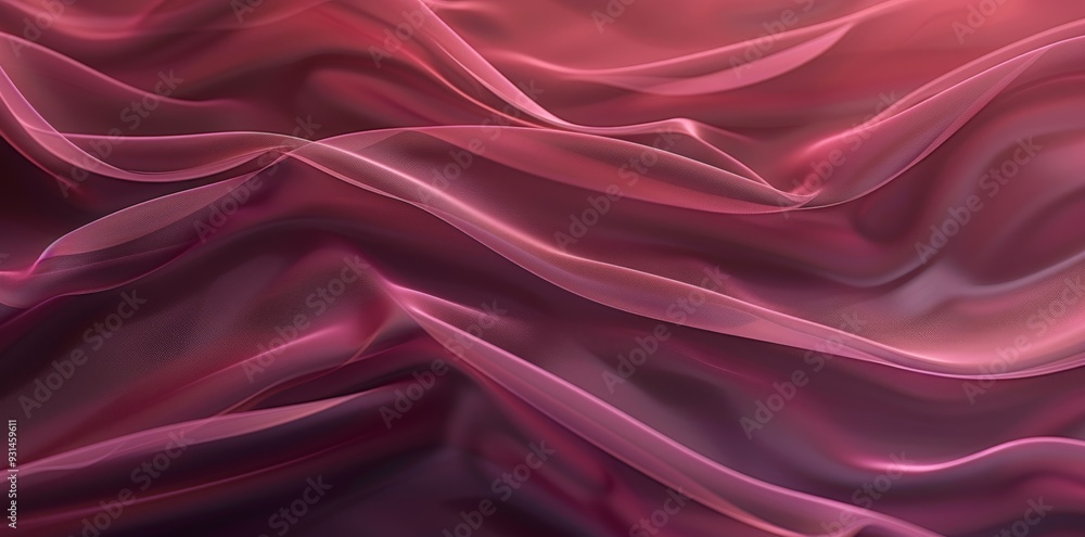 Obraz premium Abstract Red Fabric Drapery.