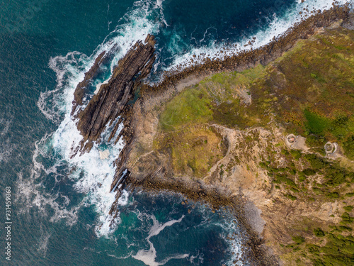 Faro de Gorliz en el Cabo Billano de Vizcaya Pais Vasco photo