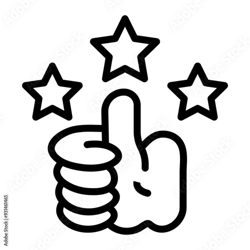 Satisfaction Vector Line Icon