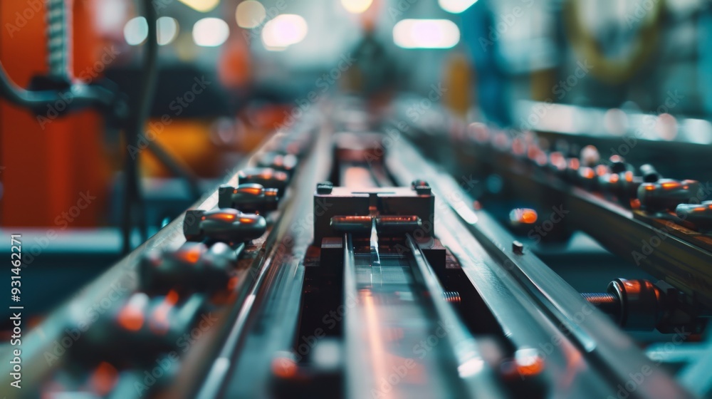 A close-up focus on a conveyor belt in a manufacturing facility, representing precision and the systematic flow of production. A close-up focus on a conveyor belt in a manufacturing facility, representing precision and the systematic flow of production.