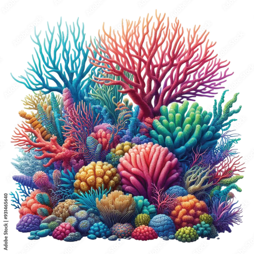 Coral reef vector design Coral reef vector design