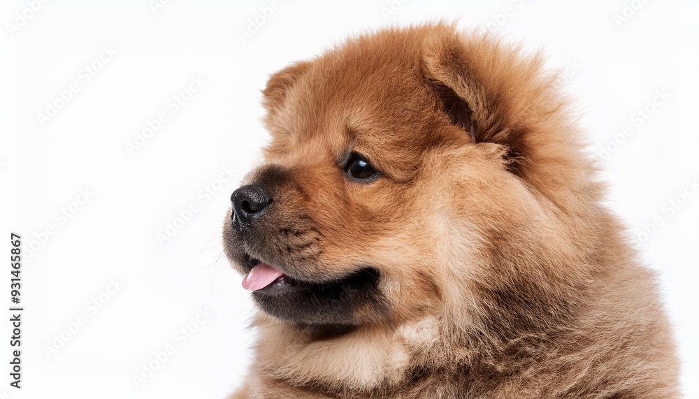 笑顔のチャウ・チャウの子犬のポートレート(Portrait of a smiling Chow Chow puppy on white background)
笑顔のチャウ・チャウの子犬のポートレート(Portrait of a smiling Chow Chow puppy on white background)