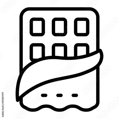 Chocolate Bar Vector Line Icon