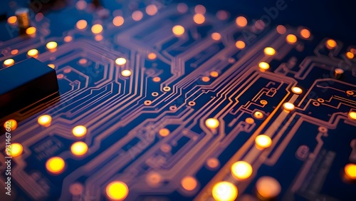 Computer chip. Computer internet and technology background. Communication technology for internet business. Global world network and telecommunication 
 blockchain and IoT.