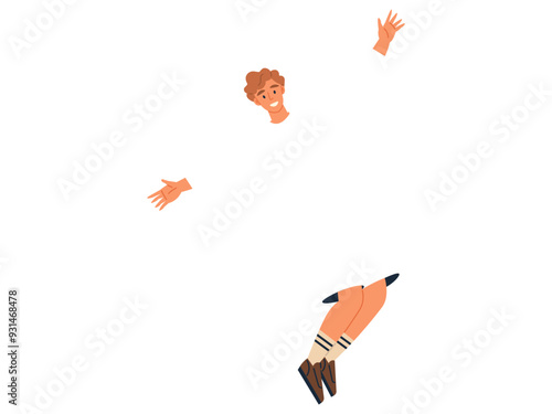 Happy people vector illustration. Happy people radiate joy, making every moment celebration life The happy people metaphor embodies essence cheerful character Celebration is language happy people