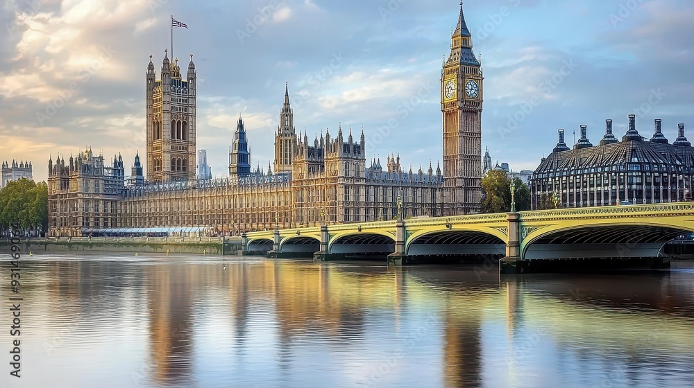 Fototapeta premium Big Ben and the Houses