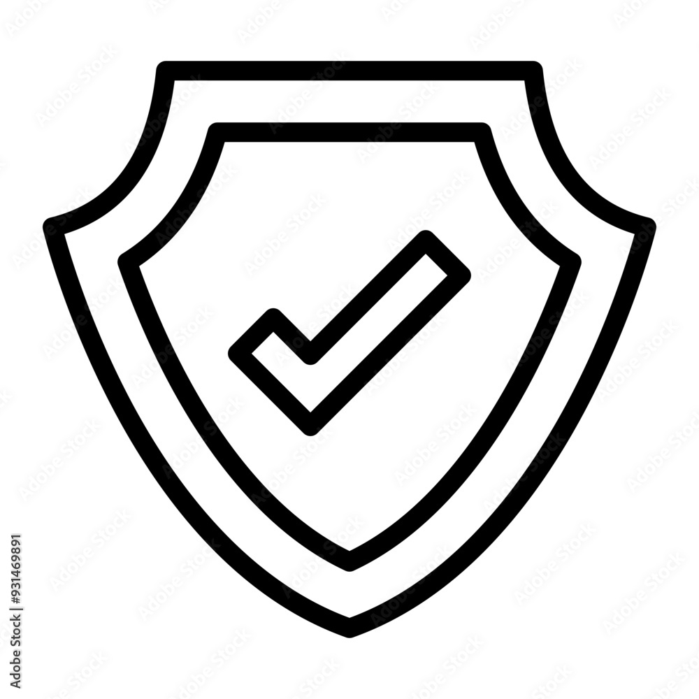 Safe Vector Line Icon Safe Vector Line Icon