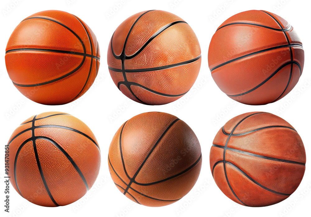 Basketball png cut out element set Basketball png cut out element set