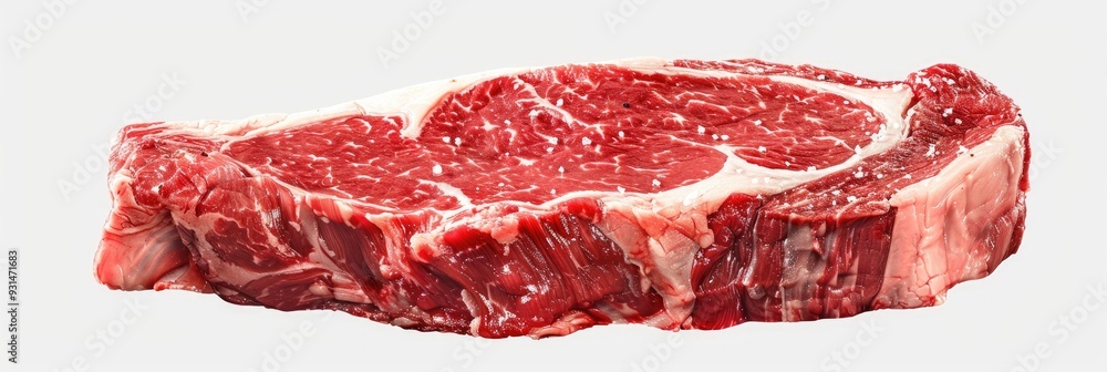 Fresh Black Angus Rib Eye Steak Isolated on Clear Background Fresh Black Angus Rib Eye Steak Isolated on Clear Background