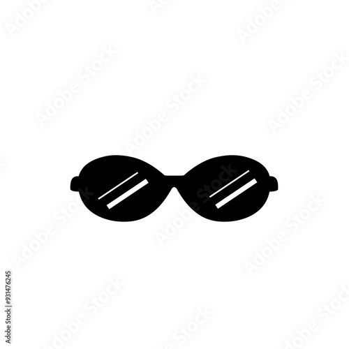 glasses silhouette icon