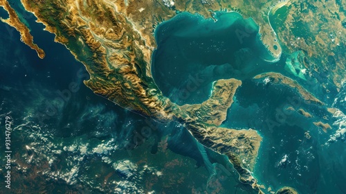Aerial View of the Isthmus of Tehuantepec