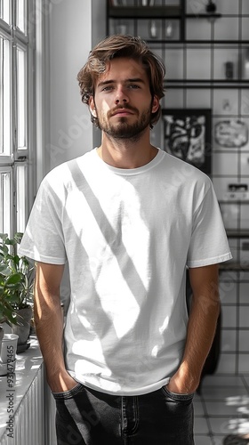 White t-shirt mockup | Mockup