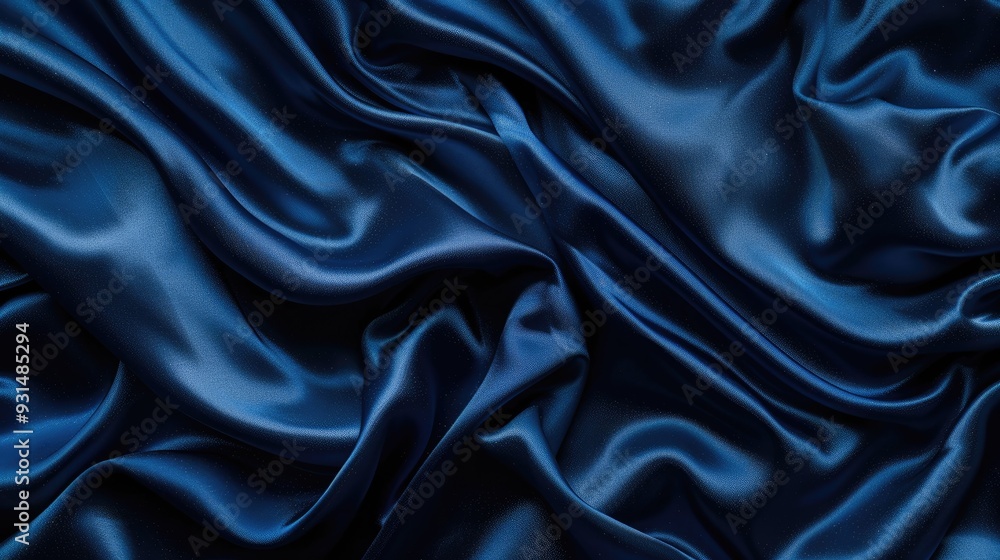 Abstract Blue Silk Fabric Background Abstract Blue Silk Fabric Background