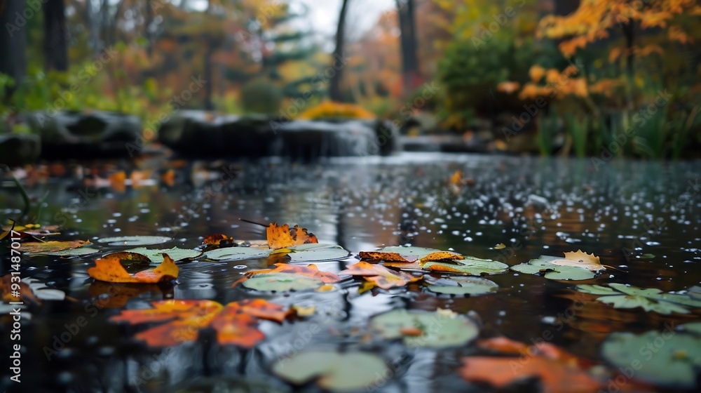 Fototapeta premium Autumn in Hendrie Valley Sanctuary Royal Botanical Garden Burlington Ontario Canada : Generative AI