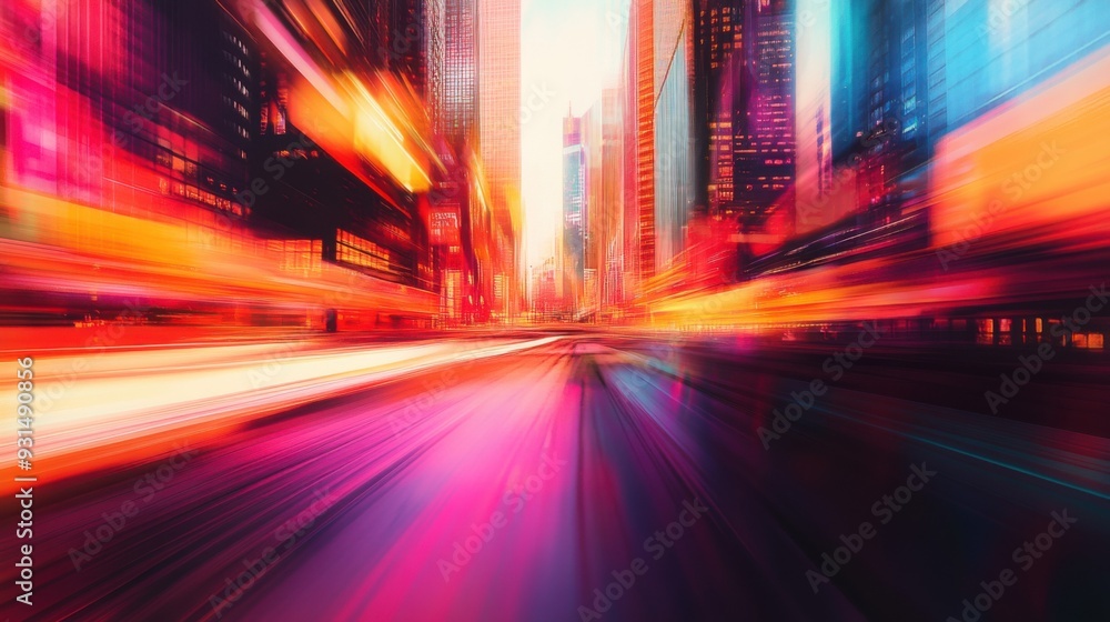 Dynamic Cityscape with Motion Blur