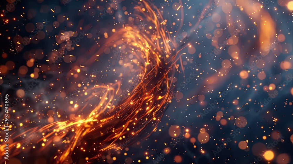 Abstract Fire and Sparks Abstract Fire and Sparks