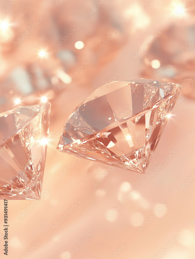 A pastel-colored background with lilac, chambray blue, and peach fuzz, highlighted by glitter and sparkly diamonds for a dreamy aesthetic A pastel-colored background with lilac, chambray blue, and peach fuzz, highlighted by glitter and sparkly diamonds for a dreamy aesthetic